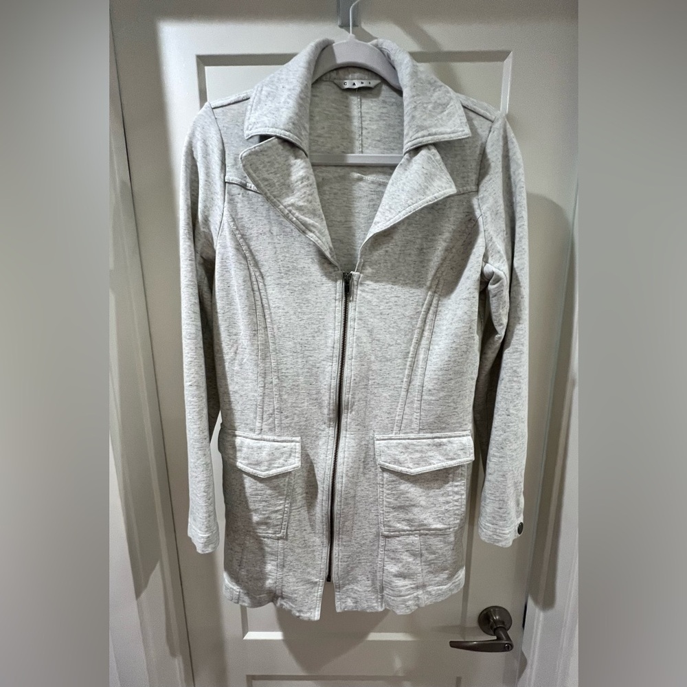 CAbi Light Gray Women's Trench Coat